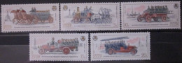 RUSSIA ~ 1984 ~ S.G. NUMBERS 5510 - 5514, ~ FIRE ENGINES. ~ MNH #03639 - Ungebraucht