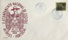 1956. Portugal. 10º Acampamento Nacional Do Corpo Nacional De Escutas - Lettres & Documents