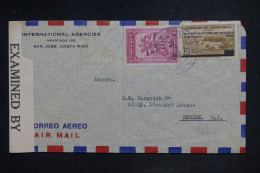 COSTA RICA - Lettre Commerciale Par Avion Avec Censure à L'arrivée > Les USA - 1942 - A 3001 - Costa Rica