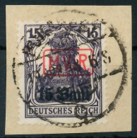 BES. 1WK D-MV RUMÄNIEN Nr 1 Zentrisch Gestempelt Briefstück X410DC6 - Ocupación 1914 – 18