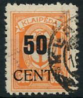 MEMEL 1923 Nr 200 Gestempelt Gepr. X472E2A - Klaipeda 1923