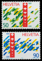 SCHWEIZ 1990 Nr 1421-1422 Postfrisch S2D9F8A - Unused Stamps