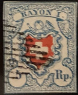 Suisse YT N° 20 Oblitéré. TB - 1843-1852 Federal & Cantonal Stamps