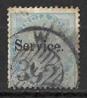 INDIA.....QUEEN VICTORIA..(1837-01..).....SERVICE....HALFa.......SG07....CDS....USED..... - 1902-11 King Edward VII