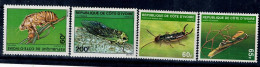 IVORY COAST 1980 INSECTS MI No 656-9 MNH VF!! - Autres & Non Classés