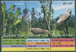 Tonga 2014 SG1756-1758 Birds With Labels Set MNH - Tonga (1970-...)