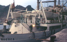 35mm SLIDE PHOTO FOTO 1965 CIUDAD HUESCA SHIP LINER VESSEL PAQUEBOT BARCO SPAIN FOTO NB4171 - Dias