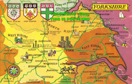 R412975 Yorkshire. Map. Postcard. 1971 - World
