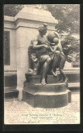 AK Hamburg, Kaiser Wilhelm Denkmal, Gruppe Verkehrswesen  - Mitte