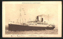 AK Passagierschiff D`Artagnan Mit Rauchendem Schornstein  - Dampfer