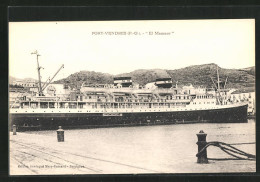 AK Port-Vendres, Passagierschiff El Mansour Liegt Im Hafen  - Steamers