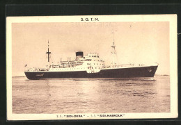 AK Passagierschiff S. S. Sidi-Okba In Ruhigen Gewässern  - Paquebots
