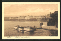 AK Hamburg-Neustadt, Alsterboot Auf Der Binnenalster, Blick Zum Neuen Jungfernstieg  - Mitte