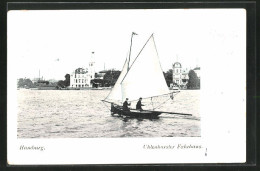 AK Hamburg-Uhlenhorst, Uhlenhorster Fährhaus, Segelboot Auf Der Alster  - Noord