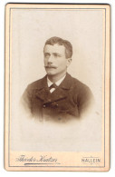 Fotografie Theodor Kratzen, Hallein, Eleganter Herr Mit Schnurrbart  - Anonymous Persons