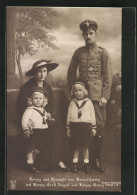 AK Ernst August Herzog Von Braunschweig Mit Gemahlin Und Den Herzogen Ernst August Und Georg  - Familias Reales