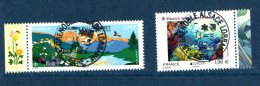 France 2024.Jardin Du Lautaret & Faune Sous Marine. Cachet. Rond Gomme D'origine - Used Stamps