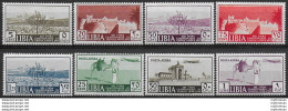 1939 Libia XIII° Fiera Di Tripoli 8v. MNH Sass. N. 158/62+A - Altri & Non Classificati