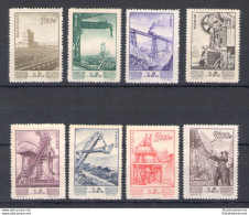 1954 CINA - China - Michel N. 1238-45 - Piano Industriale - 8 Valori - MNH** - Senza Gomma - Other & Unclassified