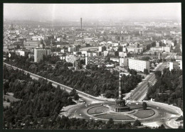Fotografie Unbekannter Fotograf, Ansicht Berlin, Luftaufnahme Der Siegessäule & Hansa-Viertel 1964  - Lieux