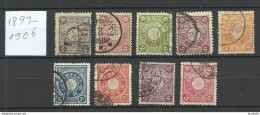 JAPAN Nippon 1899-1906 Chrysantemum, 9 Stamps, O - Usados
