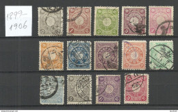JAPAN Nippon 1899-1906 Chrysantemum, 14 Stamps, O - Oblitérés