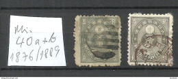 JAPAN Nippon 1876 & 1889 Michel 40 A + B O - Used Stamps
