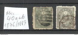 JAPAN Nippon 1876 & 1889 Michel 40 A + B O - Usados