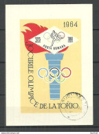 ROMANIA Rumänien 1964 Michel Block 58 O Olympische Spiele Olympic Games Tokio Japan Nippon - Verano 1964: Tokio