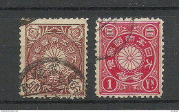 JAPAN Nippon 1899 Michel 86 - 87 O Chrysantemum - Gebruikt