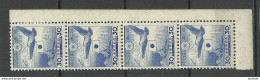 JAPAN Nippon 1943 Ausgabe Für Japanische Marine Michel 9 As 4-stripe MNH/MH (1 Stamp Is MH/*) - Franchise Militaire