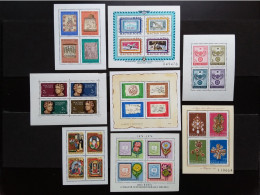 UNGHERIA - 8 BF Anni '60/'70 - Nuovi ** (1 BF * Bordo) + Spese Postali - Blocks & Sheetlets