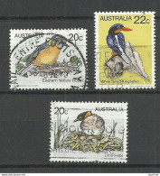 AUSTRALIA Birds Vögel, 3 Stamps, O - Andere & Zonder Classificatie