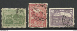 Australia TASMANIA 1899 Michel 61 - 63 O Landschaften - Used Stamps