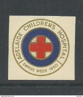 AUSTRALIA 1950 Adelaide Childrens Hospital Red Cross Roter Kreuz Vignette Poster Stamp Charity * - Croix-Rouge
