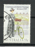 Australia 1985 Dame Mit Fahrrad Nursing Michel 920 O - Otros & Sin Clasificación