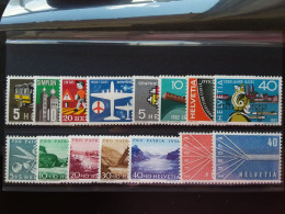SVIZZERA - 4 Serie Complete Anni '56/'57 - Nuovi ** (sottofacciale) + Spese Postali - Unused Stamps