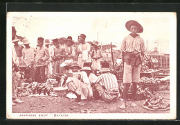 AK Batavia, Javanese Shop, Javanischer Markt  - Ohne Zuordnung