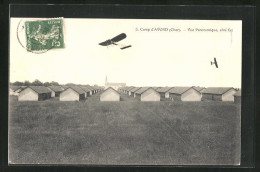 AK Avord, Camp D`Avord, Vue Panoramique, Côté Est, Flugzeug In Der Luft  - Autres & Non Classés