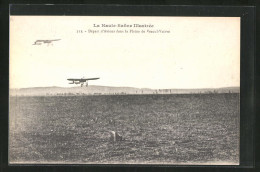 AK La Haute-Saône Illustrée, Départ D`Avions Dans La Plaine De Vesoul-Vaivre, Flugzeuge  - Other & Unclassified