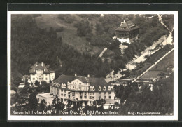 AK Bad Mergentheim, Fliegeraufnahme Der Kuranstalt Hohenlohe Und Haus Olga  - Bad Mergentheim