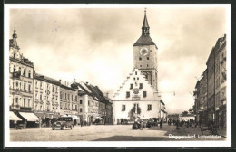 AK Deggendorf, Luitpoldplatz Mit Einwohnern  - Deggendorf