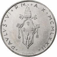 Vatican, Paul VI, 50 Lire, 1972 (Anno X), Rome, Acier Inoxydable, SPL+, KM:121 - Vaticano (Ciudad Del)