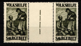 Saargebiet 133 ZW Postfrisch Zwischensteegpaar #JF925 - Memel (Klaïpeda) 1923