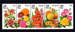 ETATS-UNIS / USA 1994 - Yvert #2223/2227 - Scott #2829/2833 - Neufs ** / MNH - Flore, Fleurs De Jardins - Nuovi