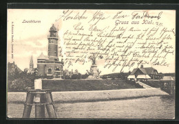 AK Kiel, Leuchtturm, Deich  - Vuurtorens