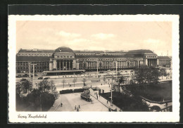 AK Leipzig, Hauptbahnhof, Omnibus  - Leipzig