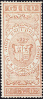 ESPAGNE / ESPAÑA - COLONIAS (Cuba) 1868 Sellos Para GIRO Fulcher 657/8 2Esc Castaño - Sin Gomar - Kuba (1874-1898)