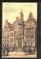 AK Bremen, Statue Roland Der Riese, Anno 1404 Errichtet  - Bremen