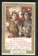 Künstler-AK Schaffhausen, Zur 4. Jahrhunderfeier Des Eintritts Schaffhausens In Den Bund Der Eidgenossen, 1501-1901  - Otros & Sin Clasificación